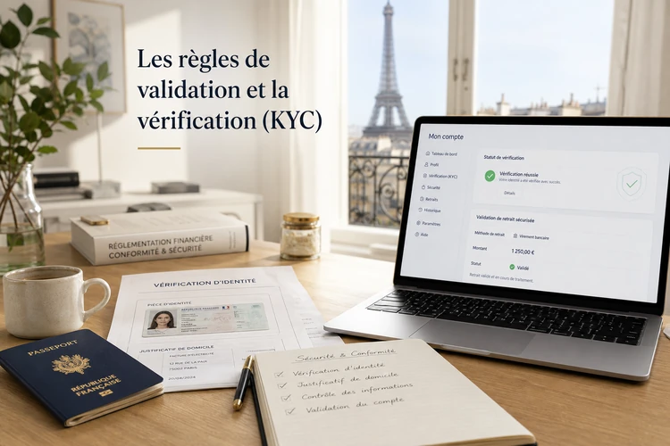Les règles de validation et la vérification (KYC)